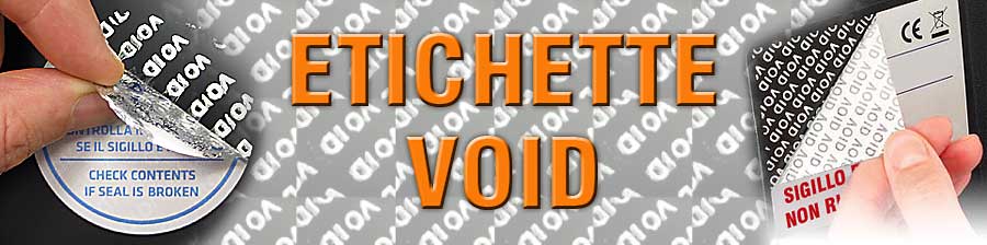 etichette void personalizzate